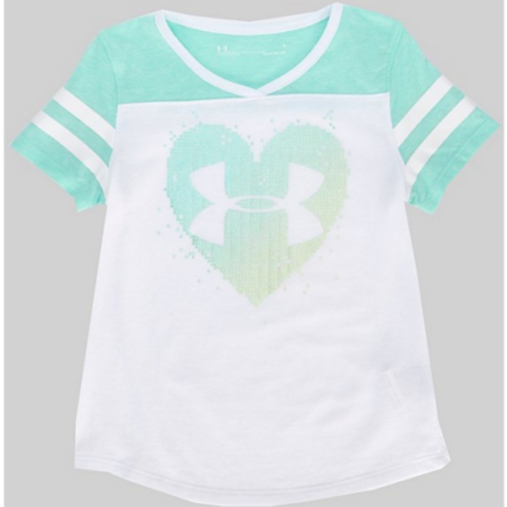 Under Armour Girls T-Shirt Stud Heart